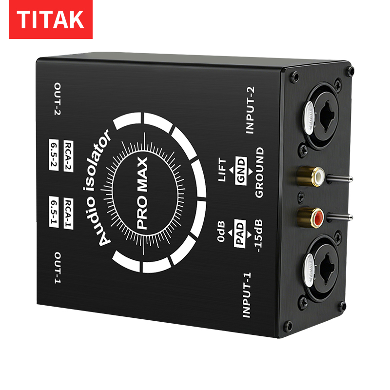 Audio Home Cinema - 3핀 XLR/RCA/TS/TRS 그라운드 루프 노이즈 차단기