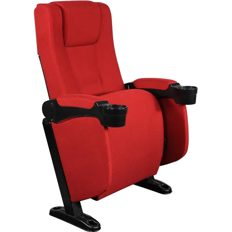 고급 맞춤형 원단으로 제작된 접이식 극장 의자, 컵 홀 - Home Cinema Chairs 리뷰 및 가격
